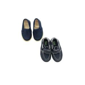 Toddler Boys Shoes Size 4 Lot Keds Sneakers Janie and Jack Navy Loafers 2 Pairs